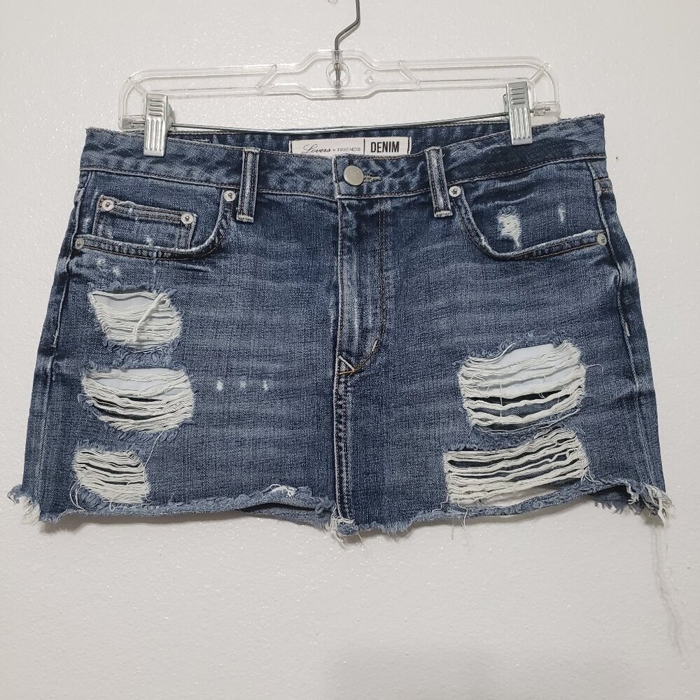 Lovers + Friends Denim Skirt